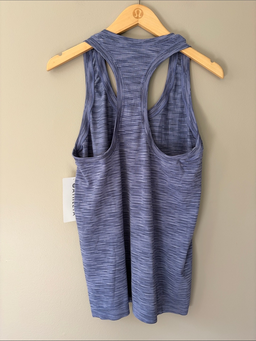 Athleta Momentum Spacedye Tank Large Dusk Purple Athletic Running Workout NWT‎ - Picture 4 of 5
